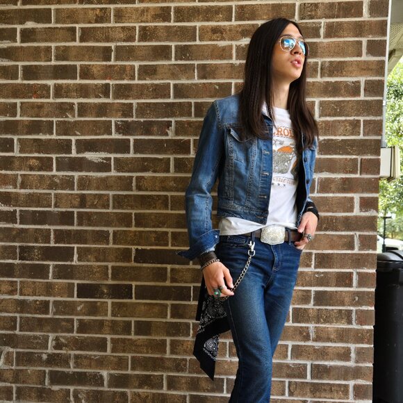 Unisex- Stone Washed Denim Jacket - Picture 1 of 5